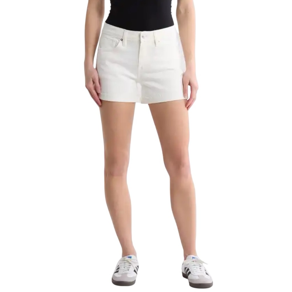 NWT Lucky Brand 90’s Midi White Jean Shorts